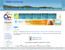 Tablet Screenshot of meteo-corse.org
